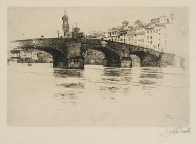Ponte Santa Trinita, Florens av Joseph Pennell