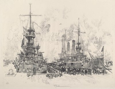 Redo för tjänst igen, 1917. av Joseph Pennell