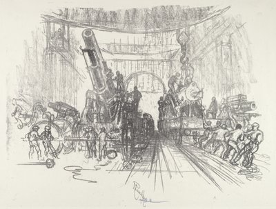 Redo för krig, 1916. av Joseph Pennell