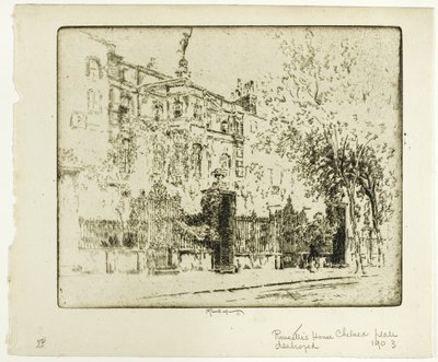 Rossettis hus av Joseph Pennell