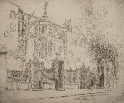Rossettis hus, 1906. av Joseph Pennell