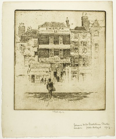 Sankt Bartolomeus port av Joseph Pennell