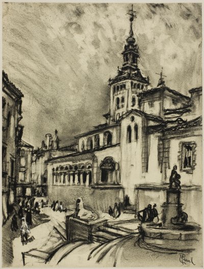 San Martin, Segovia av Joseph Pennell