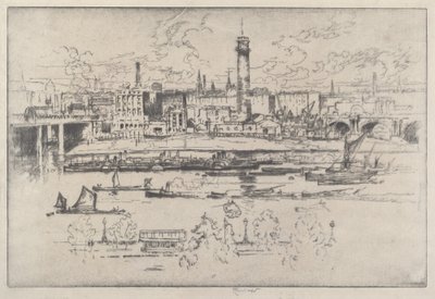 Shot Tower mellan broarna av Joseph Pennell