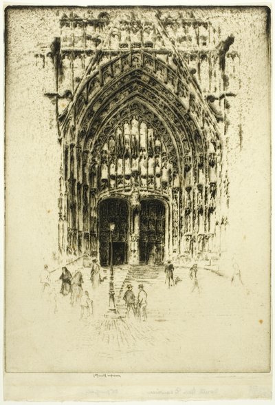 Södra dörren, Beauvais av Joseph Pennell