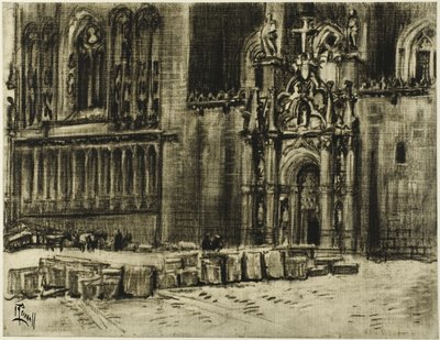 St. Juan de los Reyes, dörren och kedjorna av Joseph Pennell