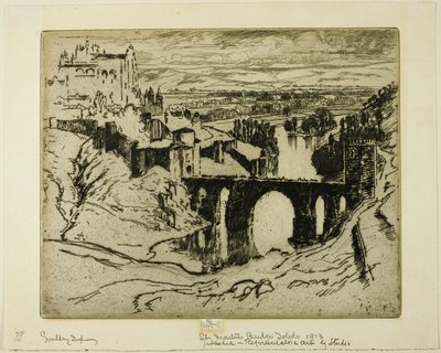 St. Martins Bridge, Toledo av Joseph Pennell
