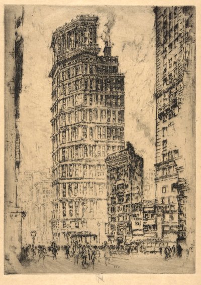 St Paul Building av Joseph Pennell