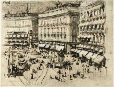 Sommardag i Madrid av Joseph Pennell