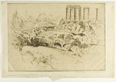Jupiters tempel, Aten av Joseph Pennell