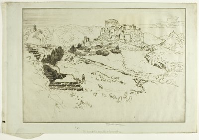 Akropolis från observatoriet av Joseph Pennell