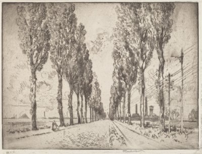 Avenyn, Valenciennes av Joseph Pennell