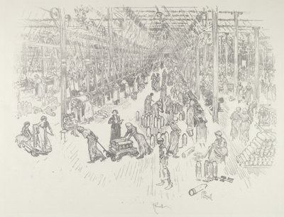The Thousand Girls Bay, 1916. av Joseph Pennell