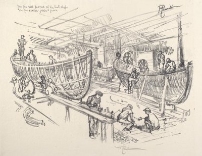 Båtbyggarna av Joseph Pennell