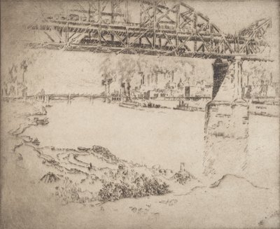 Stadsbron, St. Louis, 1919. av Joseph Pennell