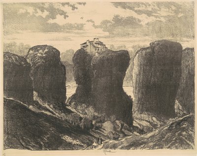 Treenighetens klippor, 1913. av Joseph Pennell