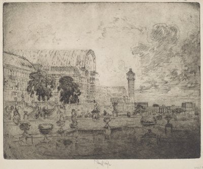 Kristallpalatset av Joseph Pennell