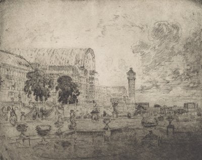 Kristallpalatset, 1905. av Joseph Pennell