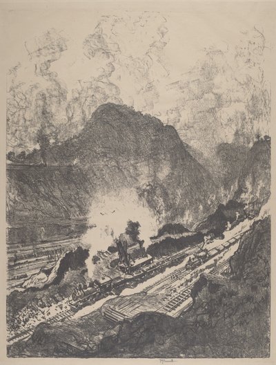 Snittet från Culebra, 1912. av Joseph Pennell