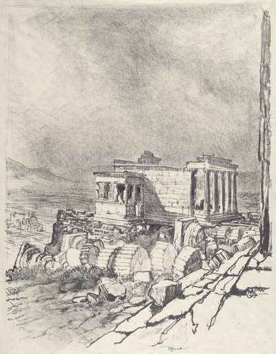 Erechtheum, 1913. av Joseph Pennell