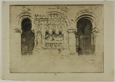 Grundarens grav, Sankt Bartolomeus den stores kyrka av Joseph Pennell