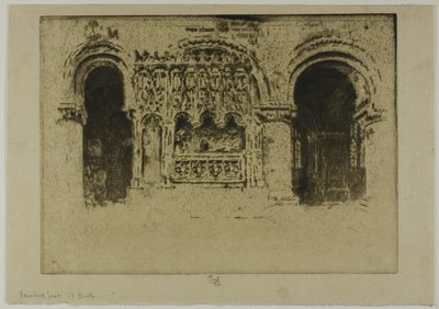 Grundarens grav, Sankt Bartolomeus den stores kyrka av Joseph Pennell