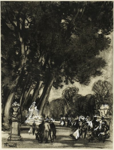 Öns trädgård, Aranjuez av Joseph Pennell