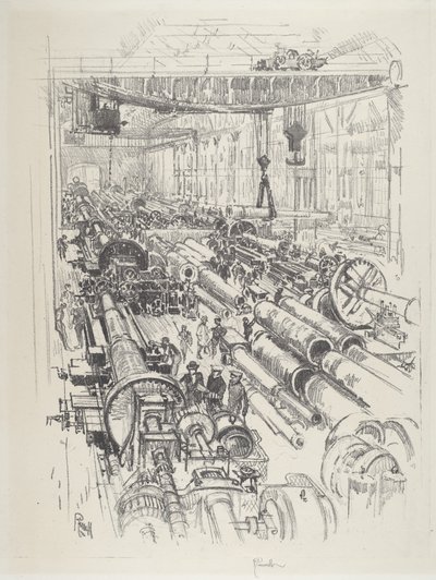 Vapenaffären, 1916. av Joseph Pennell
