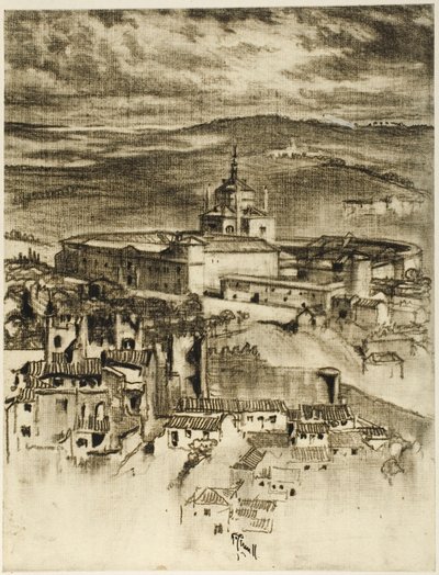 Hospice of Saint John, Toledo av Joseph Pennell