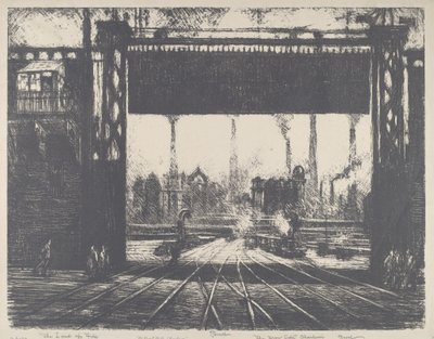 Järnporten, Charleroi av Joseph Pennell