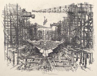 Kölen, 1917. av Joseph Pennell