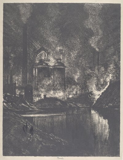Eldsjön, Charleroi av Joseph Pennell
