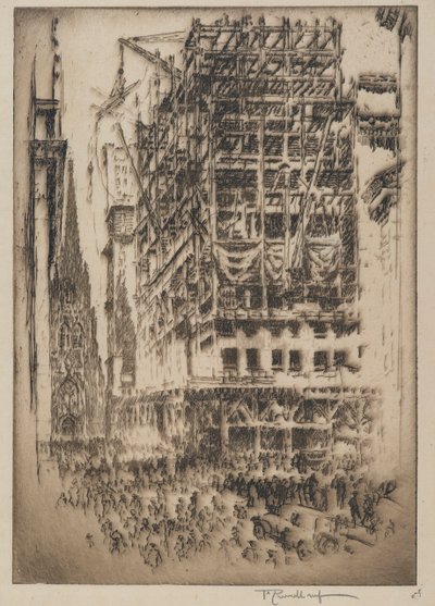 Nya Börsen, 1921 av Joseph Pennell