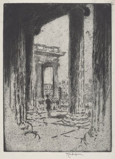 Portiken, British Museum av Joseph Pennell