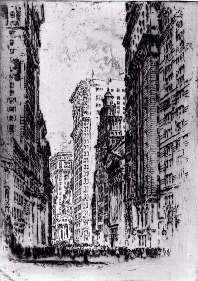 The Stock Exchange av Joseph Pennell av Joseph Pennell