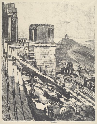 Nikes tempel, Aten av Joseph Pennell
