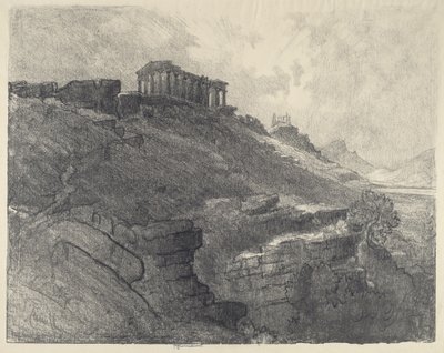 Templen på väggen, Girgenti av Joseph Pennell