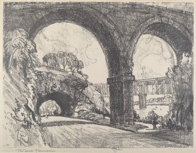 Tunneln i parken, 1912. av Joseph Pennell