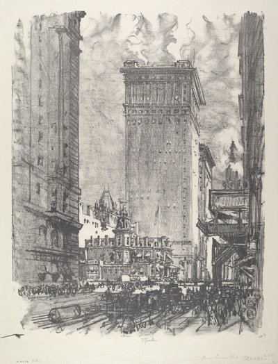 Union League, 1912. av Joseph Pennell