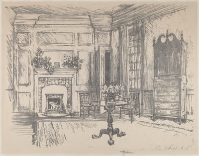Övre rummet, Stenton av Joseph Pennell