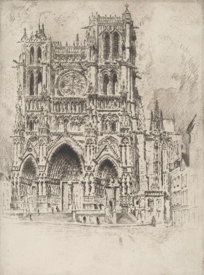 Västfronten, Amiens, 1907. av Joseph Pennell