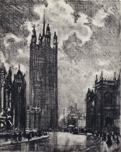 Victoria Tower av Joseph Pennell