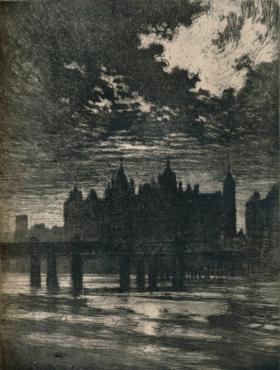 Whitehall Court, 1903. 1906-7 av Joseph Pennell