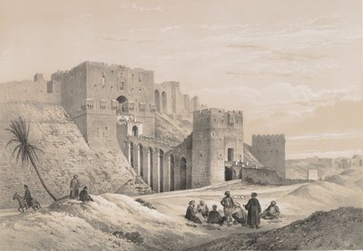 48. Aleppos slott, 1843. av Joseph Philibert Girault De Prangey