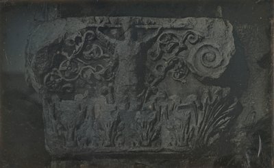 Huvudstad, grekisk-romersk teater, Milet, 1843. av Joseph Philibert Girault De Prangey