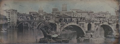 Ponte Rotto Pontus Aemilius, Rom, 1842. av Joseph Philibert Girault De Prangey