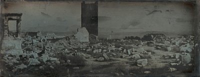 Ruiner och förgrund, Akropolis, Aten, 1842. av Joseph Philibert Girault De Prangey