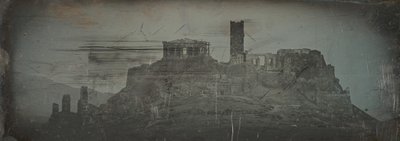 Western Approach to Acropolis, Aten, 1842. av Joseph Philibert Girault De Prangey