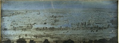 Jerusalem: panoramautsikt från Olivberget av Joseph Philibert Girault De Prangey