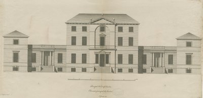 Sandon Hall: gravyr, nd [1769-1771] (tryck) av Joseph Pickford